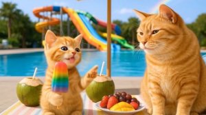 Мама-кошка подстригает шерсть на ферме и делает тигровую шапку для котят дома🐾🎩🐯