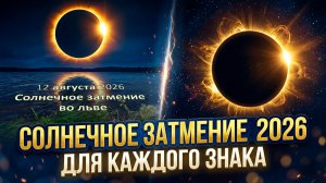 12 августа 2026 Солнечное затмение