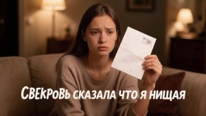 Истории из жизни | мой подарок, оказался «нищим» для моей свекрови и теперь я хочу...