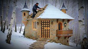 Строительство уютного каменного домика в глубине леса — полный проект