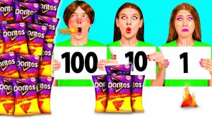 100 Слоев Еды Челлендж # Вкусные Рецепты с Едой от