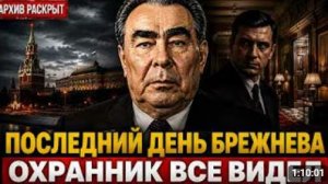 ПОСЛЕДНИЙ ДЕНЬ БРЕЖНЕВА ЧТО УВИДЕЛ ЕГО ЛИЧНЫЙ ОХРАННИК