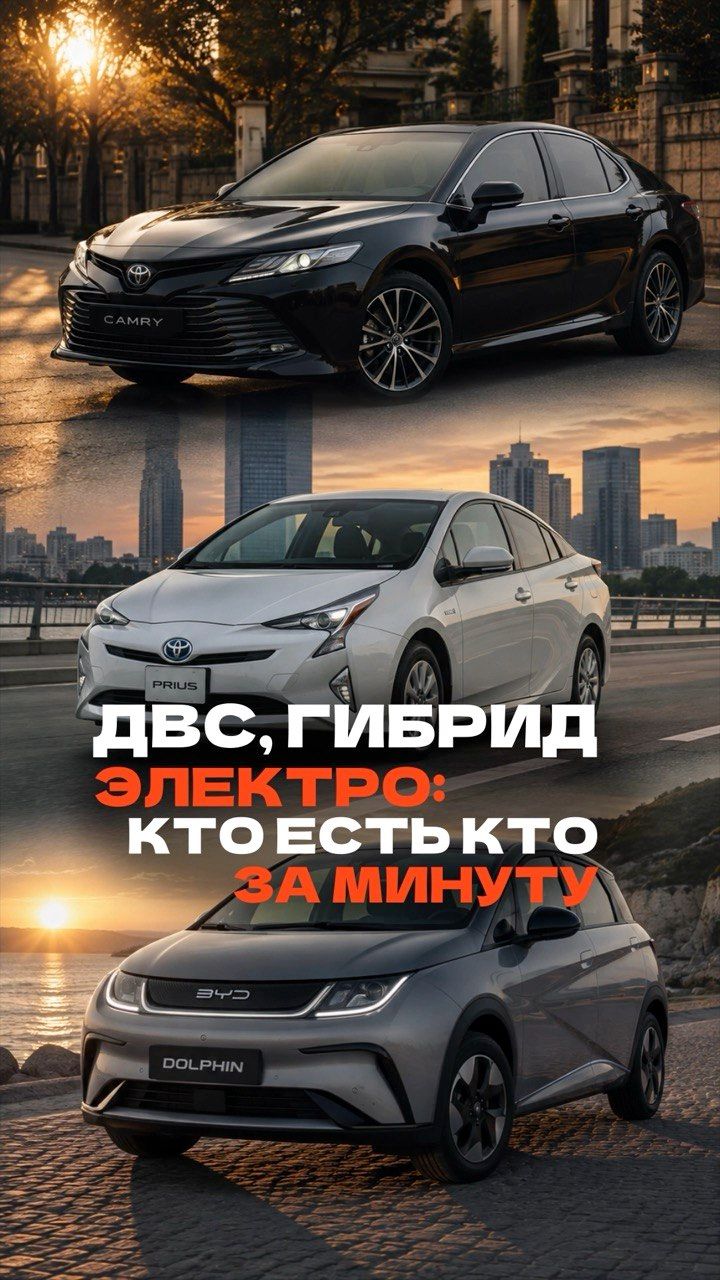 КАКОЙ АВТОМОБИЛЬ ТЕБЕ НУЖЕН: ДВС, PHEV, REEV ИЛИ BEV?