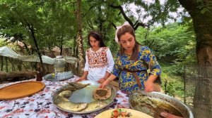 Удивительный рыбный пир на берегу реки Азербайджанская Кухня Деревенская Кухня  Рецепты