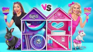 Домики Одного Цвета для Животных Челлендж # Барби vs Братц