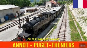 🚄 4К SmartTV ➤ 🌄 Анно → Пюже-Тенье! Исторический поезд Пинь, Франция - июнь 2025 г.! 🌄