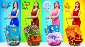 Четыре элемента строят двухъярусную кровать #Девушка Огня, Девушка Воды, Девушка Воздуха и Деву