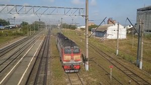 небольшой сборник поездов на станции Карламан