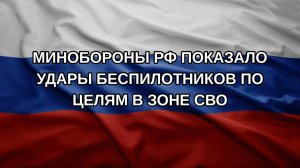 Минобороны РФ показало удары беспилотников по целям в зоне СВО