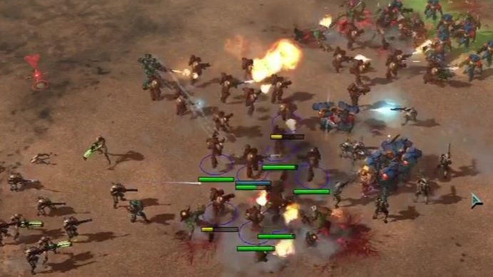 Warhammer 40,000 Dawn Of War - Definitive Edition бои по сети 75 Таргорум и Перерабатывающий завод