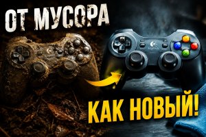 Я очистил самый грязный геймпад Logitech!