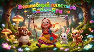Волшебный пластырь Бабы-Яги — добрая аудиосказка для малышей о том, как не бояться лечить ранки 🐾💖