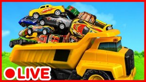 Экскаватор и самосвал Toys ЭПИЧЕСКОЕ приключение 🏗️ Строительная техника для детей