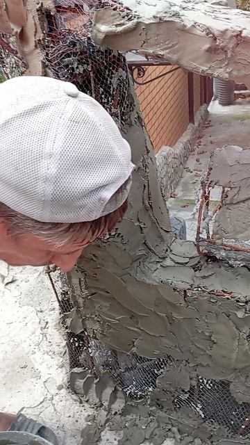 черновой слой арт бетон забор