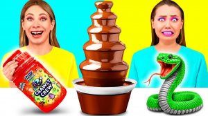 Шоколадный Фонтан Челлендж # Смешные Кулинарные Трюки от MeMeMe Challenge