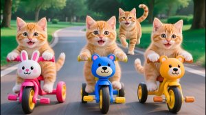 Мама-кошка подстригает шерсть на ферме и делает тигровую шапку для котят дома🐾🎩🐯