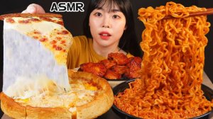 Мукбанг - жареная курица и острая лапша - азиатский формат