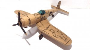 Как сделать из картона самолет F4U Corsair.