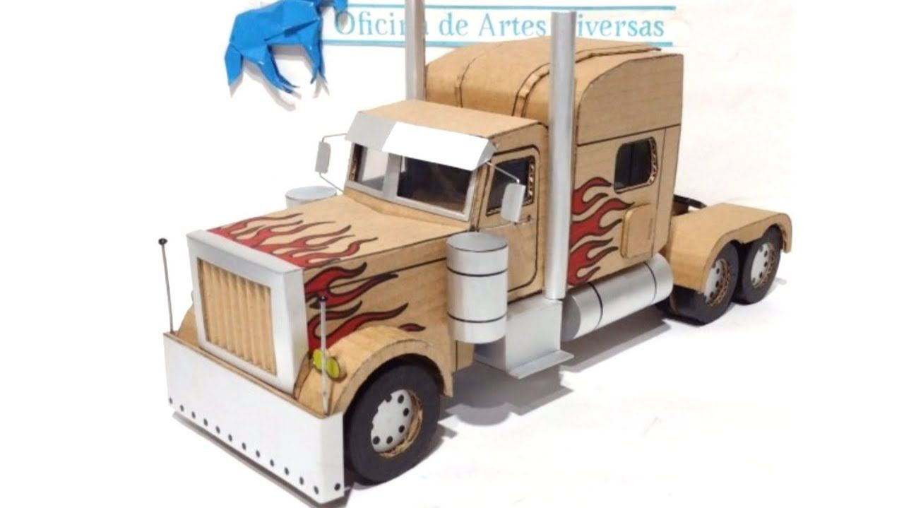 картонный грузовик Peterbilt