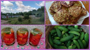 10-08-2026💥Влог💥понедельник 💥закатала помидоры 🍅 огурцы 🥒 оладушки из кабачков 🥞