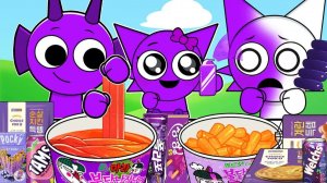 ВСЁ в ОДНОМ ЦВЕТЕ на 24 ЧАСА Incredibox Sprunki - МУКБАНГ Анимация в круглосуточном магазине