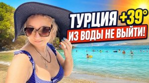 Тyрция +39°. Из моpя не выйти. Целый день на пляжe