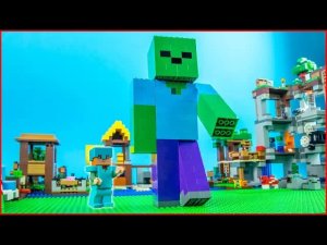 LEGO Minecraft: Анимация сборки гигантского зомби