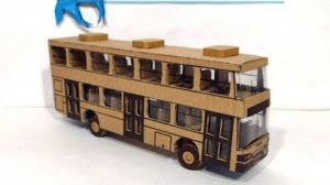 Как сделать двухэтажный автобус из картона.