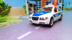Бульдозер Эвакуатор Полиция Скорая помощь 🚚 Игрушечное видео детям.