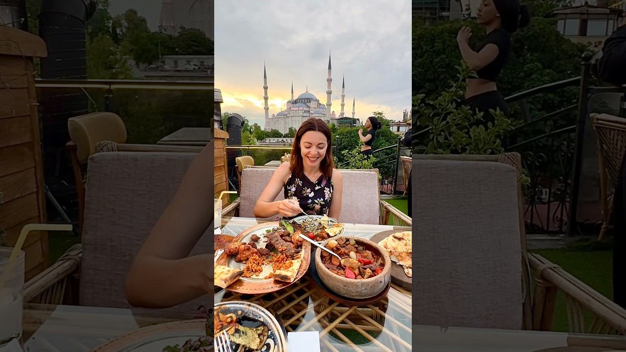 Стамбул 2026  Очень вкусно готовят! Заведение на крыше с очень красивым видом! #турция #стамбул
