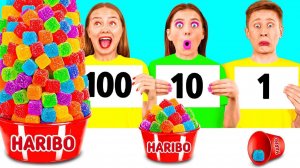 100 Слоев Еды Челлендж # Смешные Челленджи с Едой от