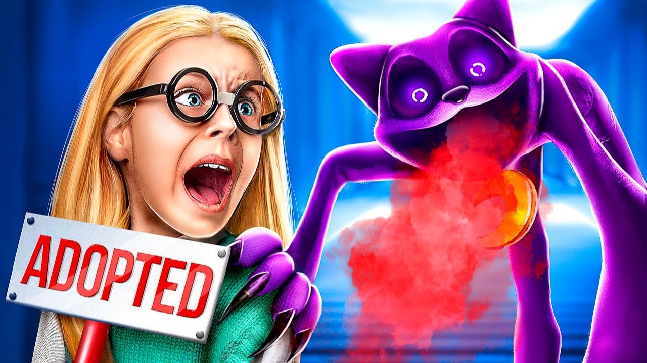 Что Если Poppy Playtime 3 Удочерят меня! Улыбающиеся Зверьки в Реальной жизни!