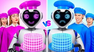 Кулинарный Челлендж# Мальчики VS Девочки с Роботом