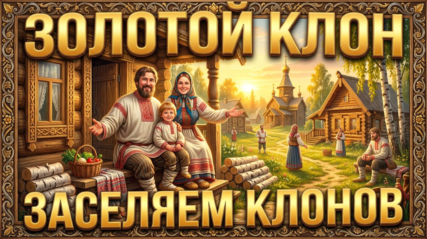 Заселяем клонами поселения в игре Золотой клон.