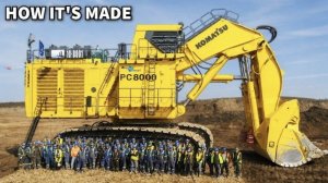 Внутри завода по производству Komatsu PS9000.