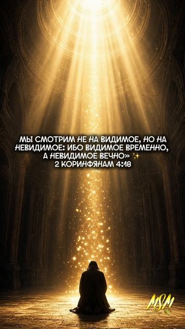 «…мы смотрим не на видимое, но на невидимое: ибо видимое временно, а невидимое вечно» ✨