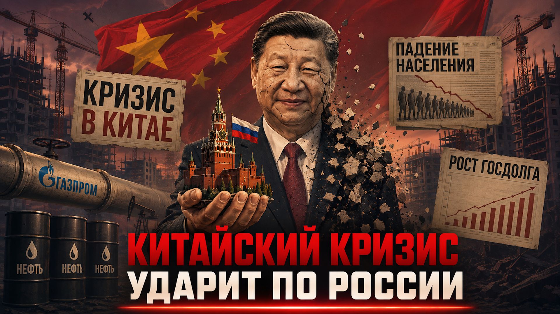 КРИЗИС КИТАЯ УНИЧТОЖИТ РОССИЮ: Города-призраки, демографический спад и долговая яма