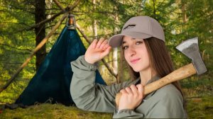 Одна в лесу: ночёвка, костёр и ужин под звёздами