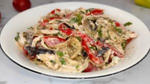 Салат с БАКЛАЖАНАМИ, курицей и помидорами. Остановиться будет НЕВОЗМОЖНО! ОЧЕНЬ вкусно! (1)