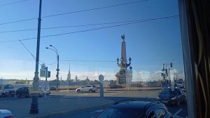 На Ретро-трамвае ЛМ-33 центру Санкт-Петербурга.  26 сентября 2025 года.