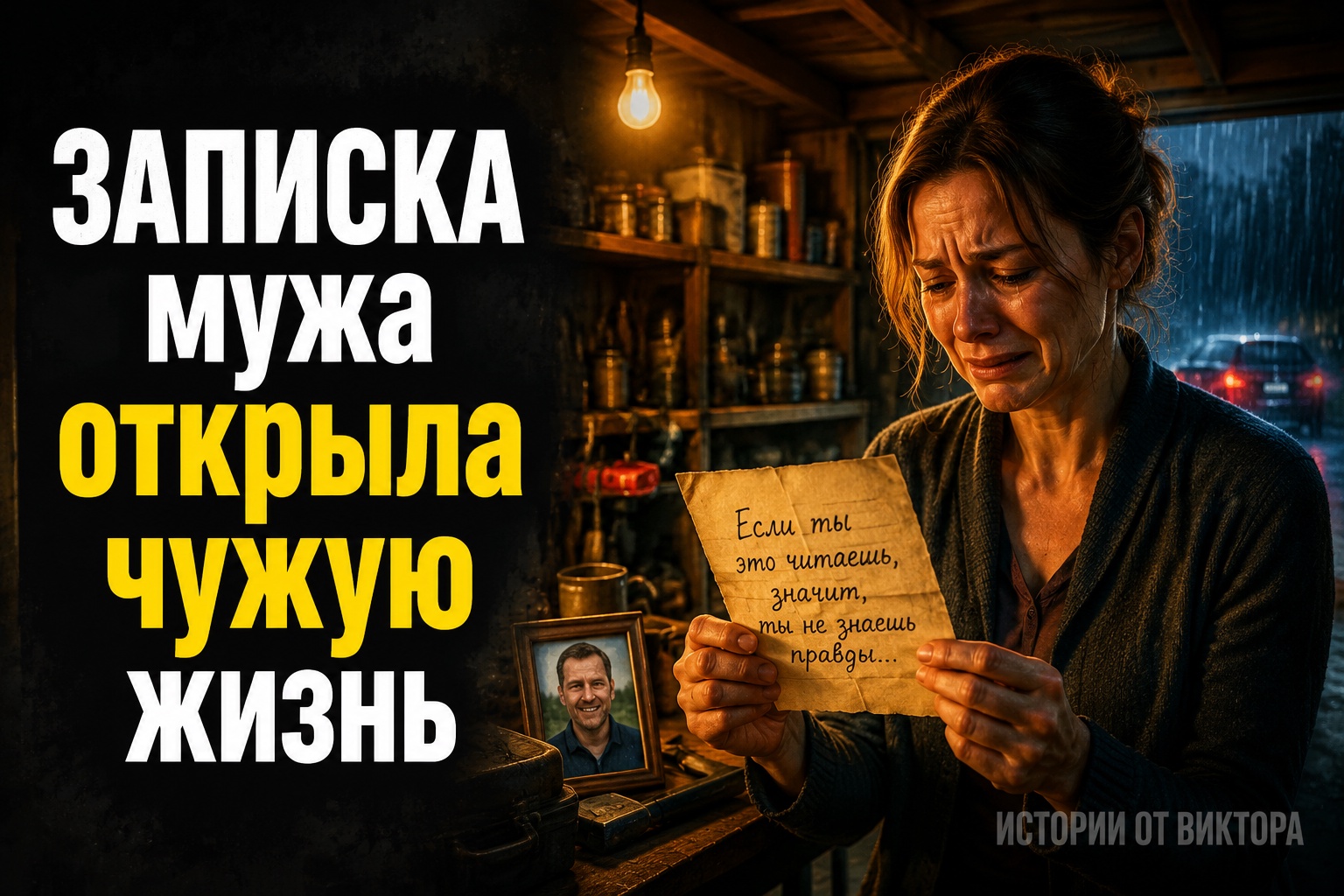 Записка в гараже раскрыла тайну после смерти мужа