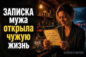 Записка в гараже раскрыла тайну после смерти мужа