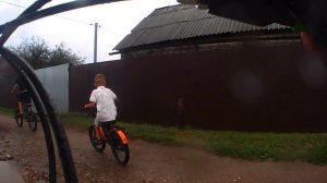 вело прогулка в дождь