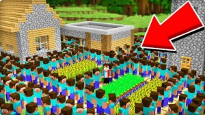 ОТКУДА В НАШЕЙ ДЕРЕВНЕ ТАК МНОГО ИГРОКОВ В МАЙНКРАФТ Компот Minecraft
