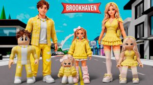 Мы создали свою РЕАЛИСТИЧНУЮ СЕМЬЮ в Brookhaven RP! 🏡
