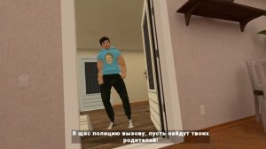 я сделал плохую концовку и спагетти в игре побег от блогера.