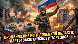 🏴☠️ Прорыв в ДНР: Россия освободила Васютинское и Торецкое - враг отступает