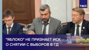 «Яблоко» не признает иск о снятии с выборов в ГД