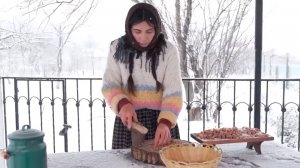 Зимняя жизнь в горной деревне Азербайджанская Кухня Деревенская Кухня  Рецепты