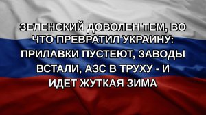 Зеленский доволен тем, во что превратил Украину: Прилавки пустеют, заводы встали, АЗС в труху - и